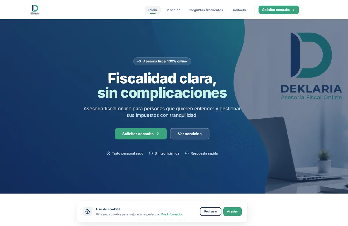 Captura del proyecto Deklaria