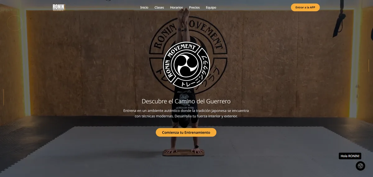 Captura del proyecto Ronin Movement